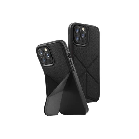Husa Cover UNIQ Transforma Magclick pentru iPhone 14 Pro Max ebony Negru
