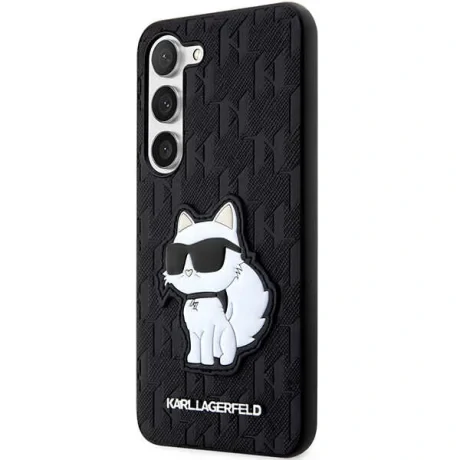 Karl Lagefeld case for Samsung Galaxy S23 Plus KLHCS23MSAKLHCPK black HC Saffiano Mono Choupette NFT