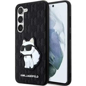 Karl Lagefeld case for Samsung Galaxy S23 Plus KLHCS23MSAKLHCPK black HC Saffiano Mono Choupette NFT