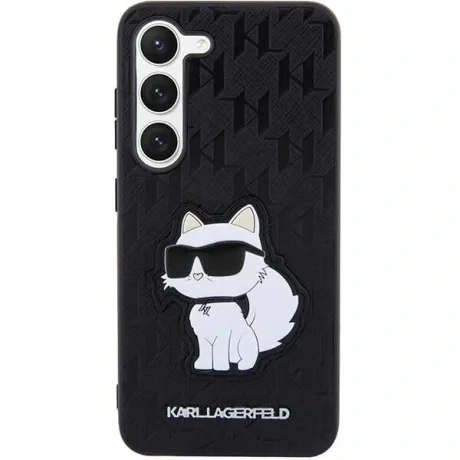 Karl Lagefeld case for Samsung Galaxy S23 Plus KLHCS23MSAKLHCPK black HC Saffiano Mono Choupette NFT