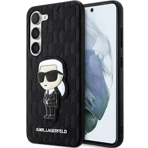 Karl Lagefeld case for Samsung Galaxy S23 Plus KLHCS23MSAKLHKPK black HC Saffiano Mono Ikonik NFT