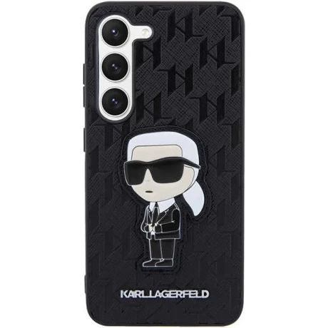 Karl Lagefeld case for Samsung Galaxy S23 Plus KLHCS23MSAKLHKPK black HC Saffiano Mono Ikonik NFT