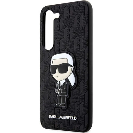 Karl Lagefeld case for Samsung Galaxy S23 Plus KLHCS23MSAKLHKPK black HC Saffiano Mono Ikonik NFT