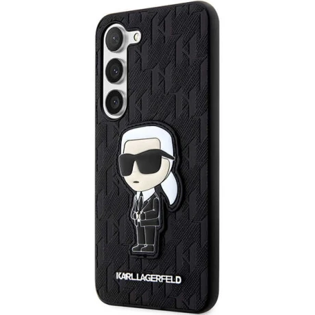 Karl Lagefeld case for Samsung Galaxy S23 Plus KLHCS23MSAKLHKPK black HC Saffiano Mono Ikonik NFT