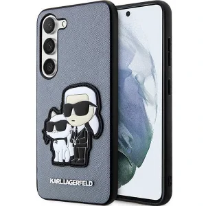 Karl Lagefeld case for Samsung Galaxy S23 Plus KLHCS23MSANKCPG grey HC Saffiano Karl&amp;Choupette NFT