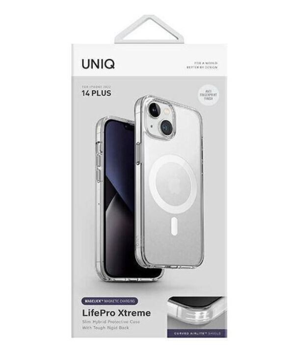 Husa Cover UNIQ LifePro Xtreme Magclick pentru iPhone 14 Plus frost Transparent thumb