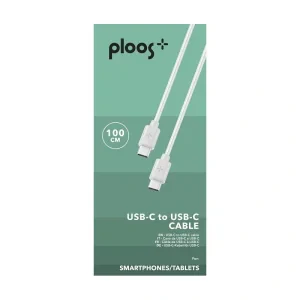 Cablu Date Ploos Usb-C la Usb-C 1M PLCABC2C1MW Alb