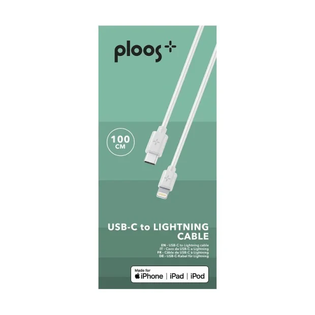 Cablu Date Ploos UsbC-Lightning 1M PLCABC2LMF1MW Alb