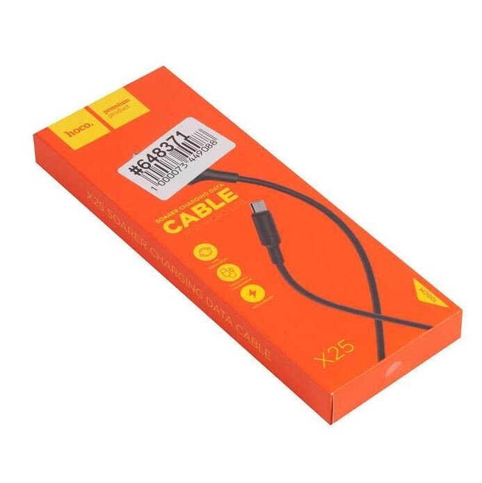 CABLU HOCO X25 MICRO USB NEGRU 1M thumb