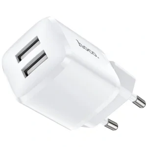 Incarcator Retea Hoco N8 Briar 2XUsb 2.4A Alb
