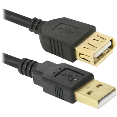 Cablu Date Defender USB02-06PRO USB2.0 2.1A 1.8m Negru