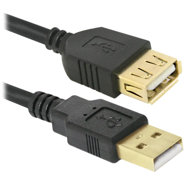 Cablu Date Defender USB02-06PRO USB2.0 2.1A 1.8m Negru
