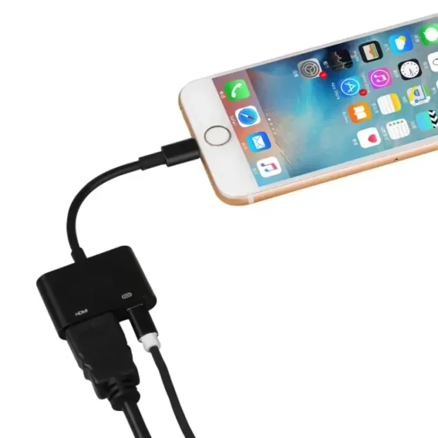 ADAPTOR VIDEO IPHONE LA HDMI Negru