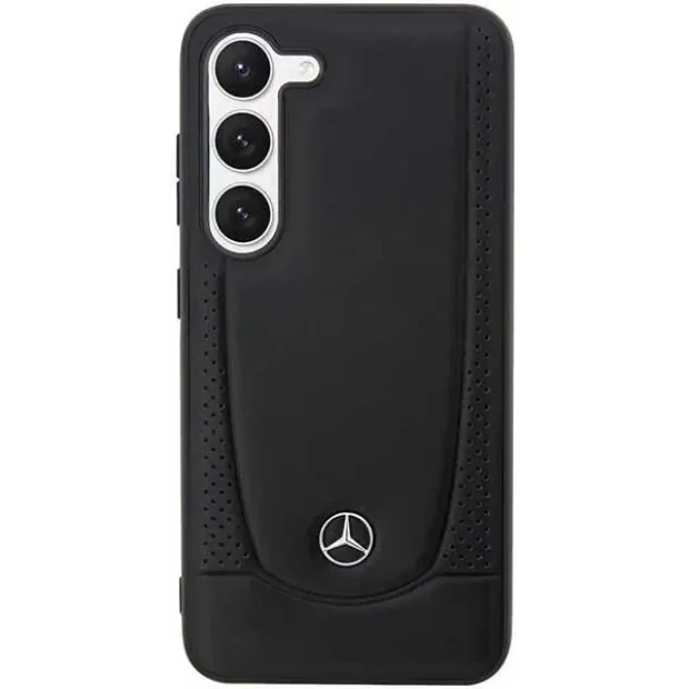 Husa spate Hard Mercedes Leather Urban pentru Samsung Galaxy S23 Negru