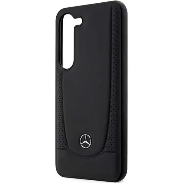 Husa spate Hard Mercedes Leather Urban pentru Samsung Galaxy S23+ Negru