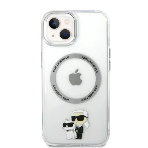 Karl Lagerfeld IML Karl and Choupette NFT MagSafe Zadni Kryt pro iPhone 15 Transparent