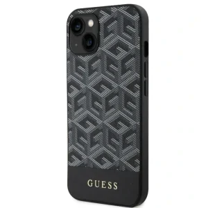 Guess PU G Cube MagSafe Zadni Kryt pro iPhone 15 Black