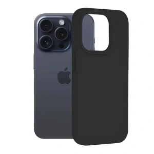 Husa hard Fun pentru iPhone 15 Pro Negru