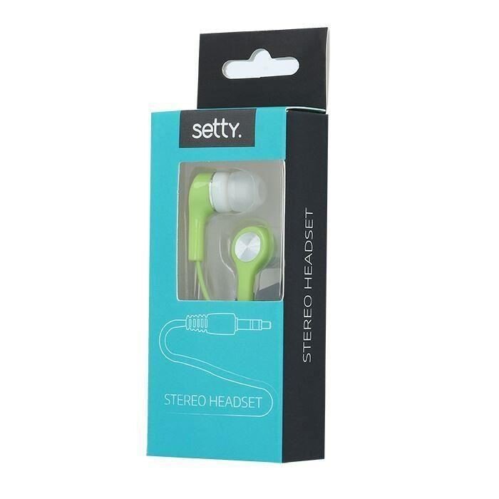 Casti In-ear Jack 3.5 mm Setty Verde thumb