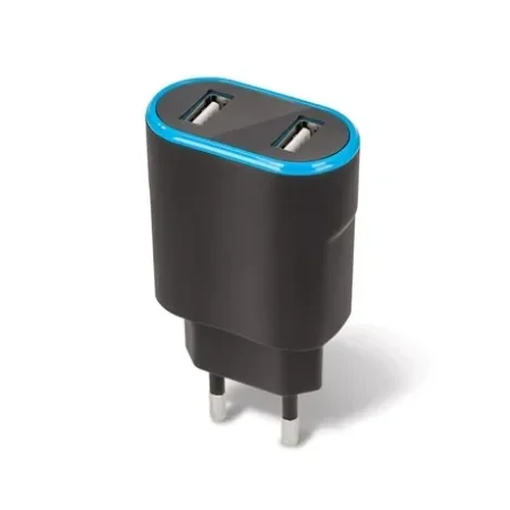 Incarcator Retea Forever 2xUSB 2.4A Negru