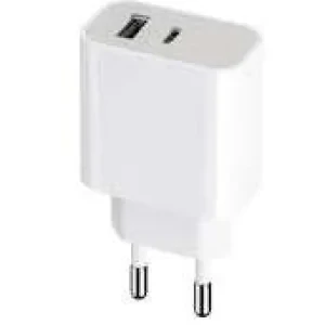 Incarcator Retea Maxlife MXTC- 05 PD 1xUsb-C 1X usb 20W Alb