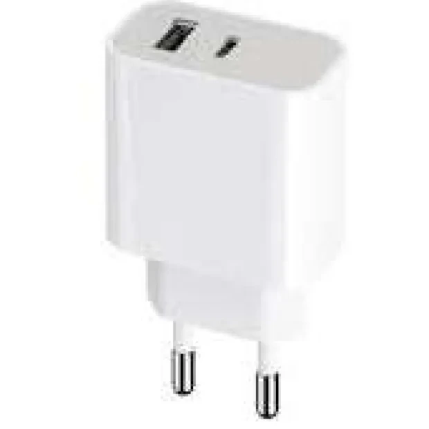 Incarcator Retea Maxlife MXTC- 05 PD 1xUsb-C 1X usb 20W Alb