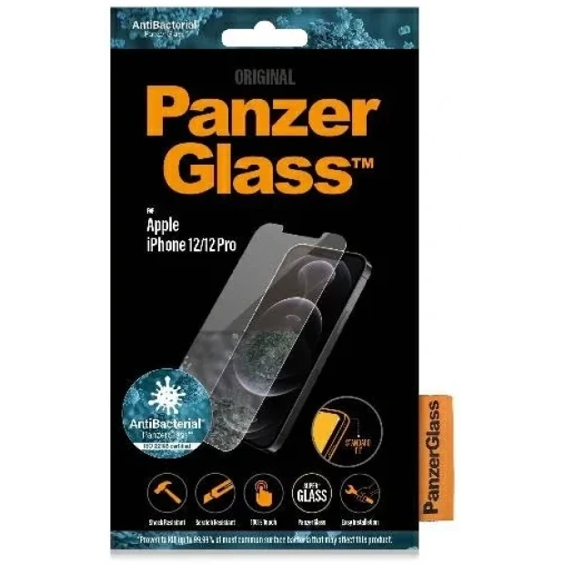 PanzerGlass Glass Screen Protector for Apple iPhone 12 | 12 Pro, Transparent