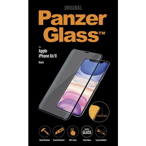PanzerGlass Glass Screen Protector for Apple iPhone XR / 11, Transparency / Black Frame thumb