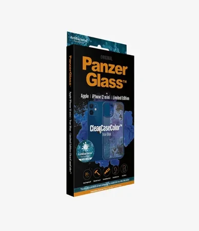 PanzerGlass Protective Case for Apple iPhone 12 mini, Transparency / Blue Frame thumb