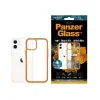 PanzerGlass Protective Case for Apple iPhone 12 mini, Transparency / Orange Frame