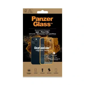 PanzerGlass Protective Case for Apple iPhone 13 Mini, Transparency / Yellow Frame