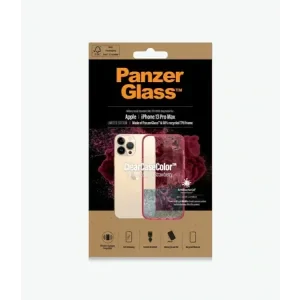 PanzerGlass Protective Case for Apple iPhone 13 Pro Max, Transparency / Strawberry Frame