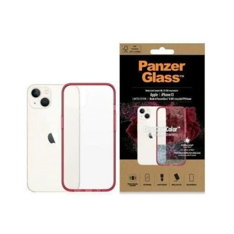 PanzerGlass Protective Case for Apple iPhone 13, Transparency / Strawberry Frame