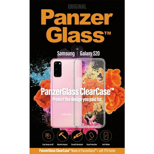 PanzerGlass Protective Case for Samsung Galaxy S20, Transparency thumb