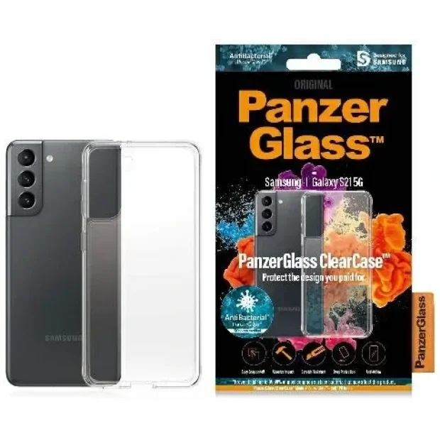 PanzerGlass Protective Case for Samsung Galaxy S21 5G, Transparency
