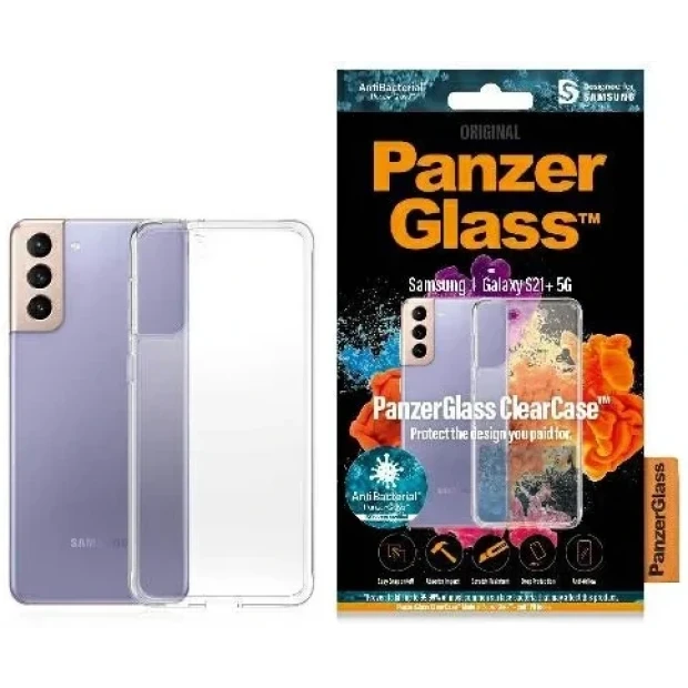 PanzerGlass Protective Case for Samsung Galaxy S21 + 5G, Transparency