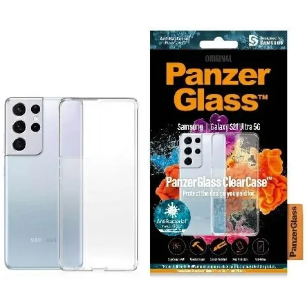 PanzerGlass Protective Case for Samsung Galaxy S21 Ultra 5G, Transparency