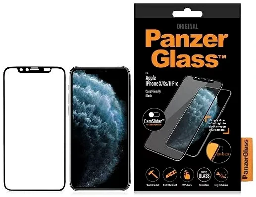 PanzerGlass Screen Protector for Apple iPhone X / Xs / 11 Pro Transparency / Black Frame thumb