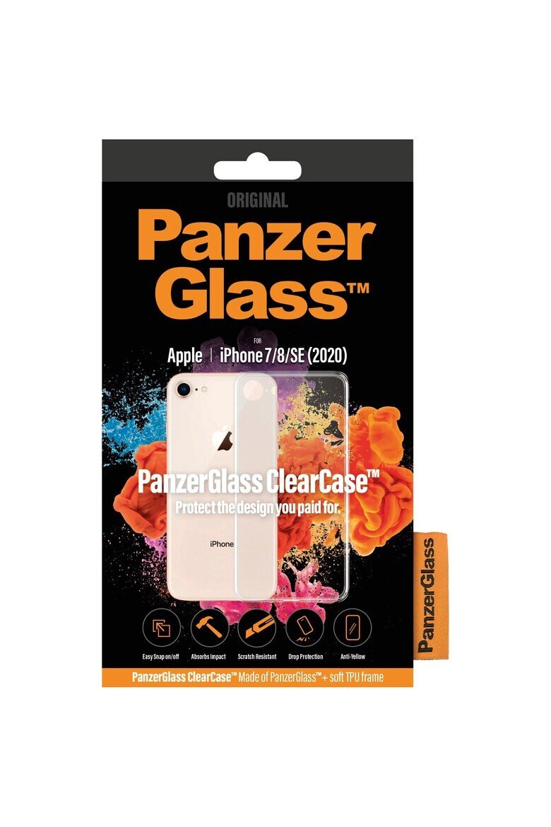 PanzerGlass Protective Case for Apple iPhone 7/8 / SE, (2020/2022), Transparency / Black Frame thumb