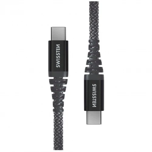 DATA CABLE SWISSTEN KEVLAR USB-C / USB-C 1.5 M ANTRACIT thumb