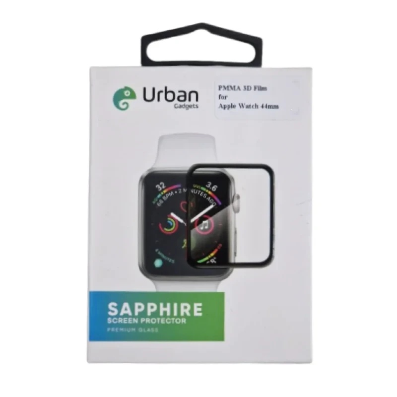 Folie Sticla Ceas Urban Gadgets Sapphire 3D Full  pentru Apple Watch 44 mm Negru thumb