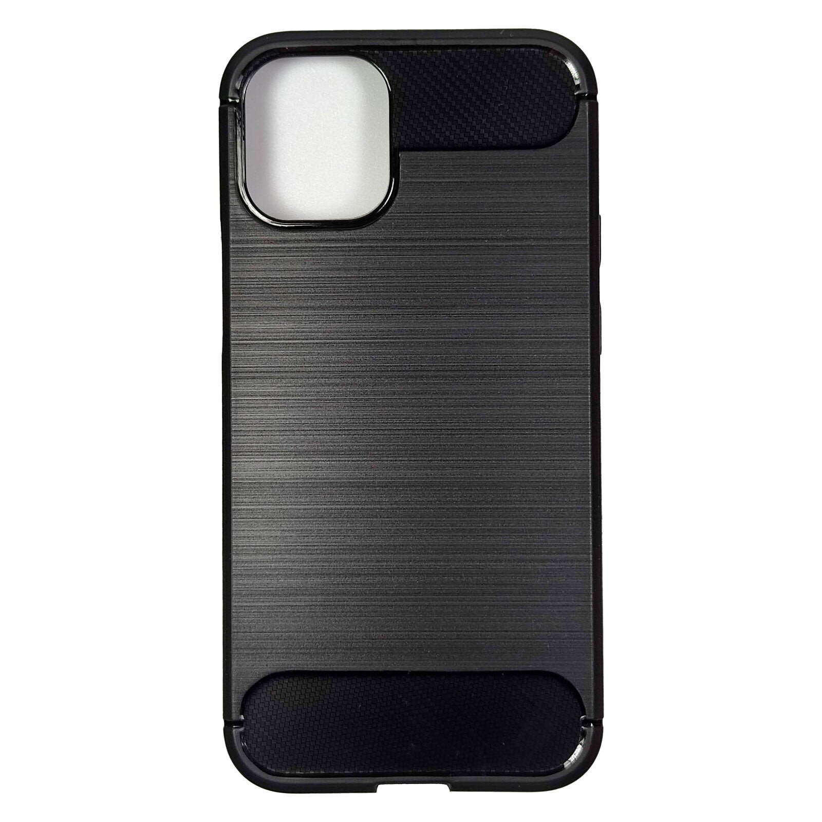 Husa Cover Silicon Carbon pentru iPhone 12 Mini Bulk Negru thumb