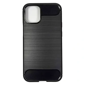 Husa Cover Silicon Carbon pentru iPhone 12 Mini Bulk Negru