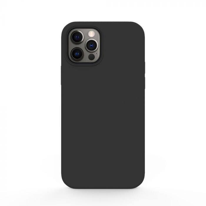 Husa Cover Silicon Slim Mat pentru Iphone 12 Pro Max Bulk Negru thumb