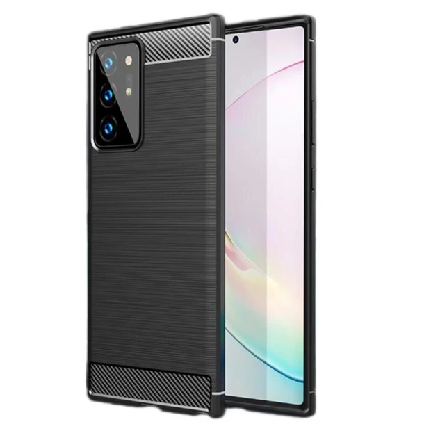 Husa Cover Silicon Carbon pentru Samsung Galaxy Note 20 Ultra Negru