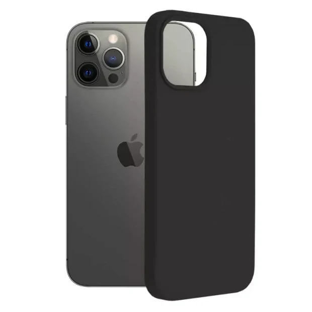 Husa Cover Silicon pentru iPhone 12 Pro Max Bulk Negru