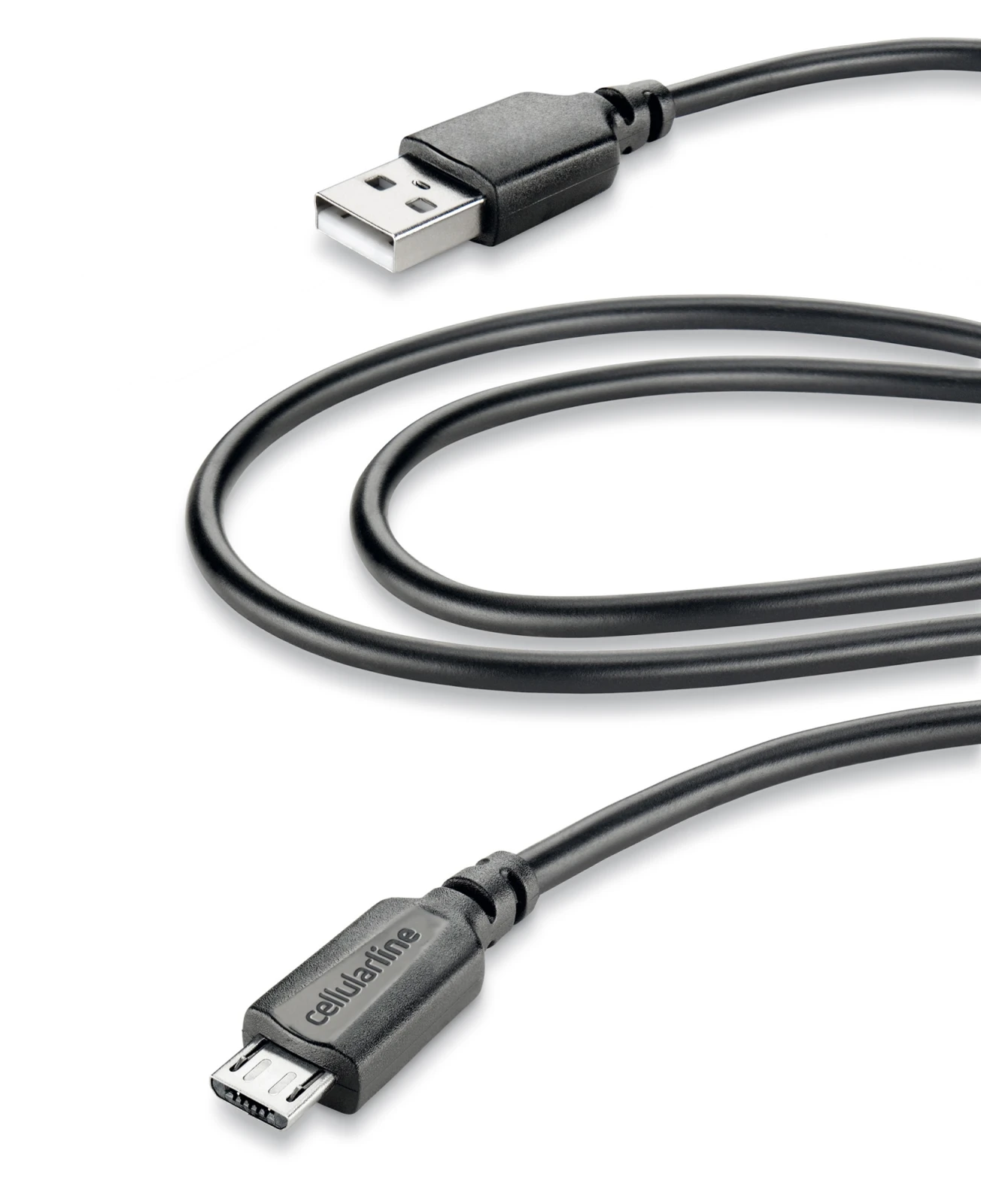 Cellularline 35665 cabluri USB 2 m USB 2.0 USB A Micro-USB B Negru thumb