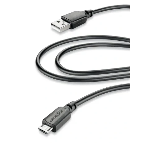 Cellularline 35665 cabluri USB 2 m USB 2.0 USB A Micro-USB B Negru