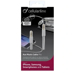 Cellularline 36386 cablu audio 1 m 3.5mm Gri