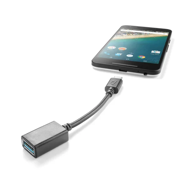 Cellularline 37478 cabluri USB USB C USB A Negru